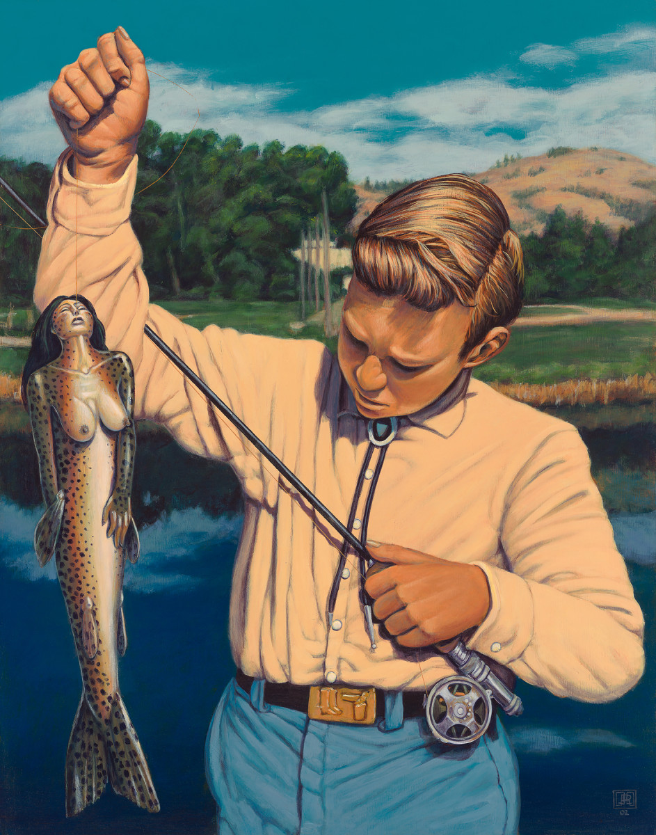 Catch of the Day by Jeff Jordan, Limited Edition print from original acrylic painting.